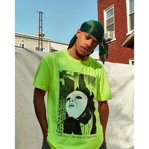 ✨Awake NY Cartoon Ghost Yellow Sz Large Tee✨